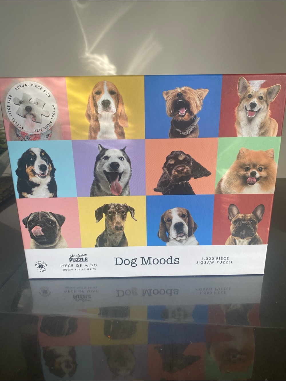 NEW🌈 Piece of Mind 'Dog Moods' 1,000-Piece Puzzle gifts DIY Activities